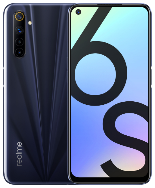 Смартфон realme 6s 6/128GB Черное затмение