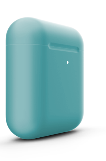 Беспроводные наушники Apple AirPods 2 Тиффани матовый (2019) с беспроводной зарядкой кейса