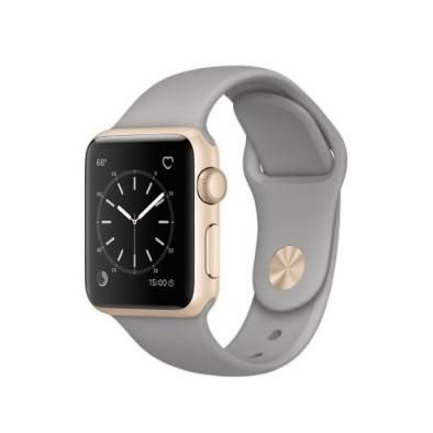 Apple Watch Series 2 38mm Case Gold Aluminum  with Sport Band Concrete