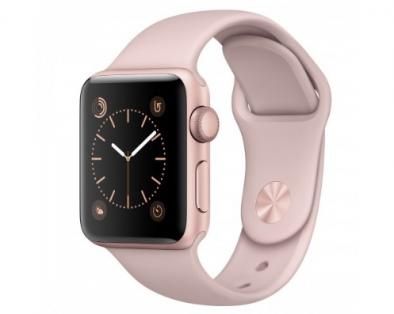 Apple Watch Series 2 38mm Rose Gold Aluminum Case with Pink Sand Sport Band