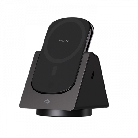 Беспроводная зарядка Pitaka MagEZ Slider + съёмный Power Bank 4000mAh