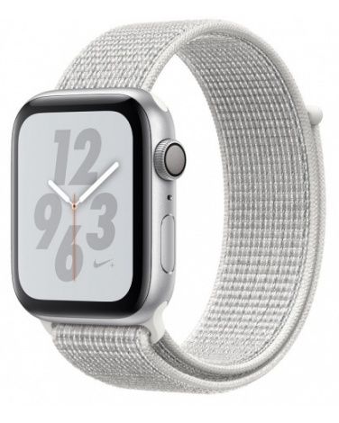 Apple Watch series 4 40mm Nike+ Silver Aluminum Case with Silver/Black Nike Sport Loop