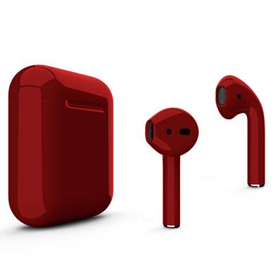 Беспроводные наушники Apple AirPods 2 Бордовый глянцевый (2019) в зарядном футляре