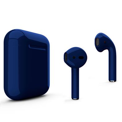 Беспроводные наушники Apple AirPods 2 Темно-синий глянцевый (2019) в зарядном футляре