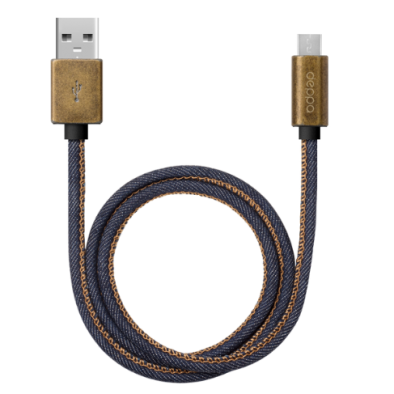 Дата-кабель для iPhone,iPad Deppa Data cable Jeans
