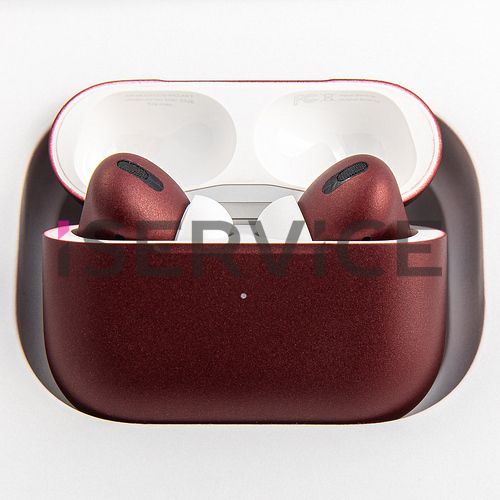 Беспроводные наушники Apple AirPods Pro Бордовый матовый с беспроводной зарядкой кейса