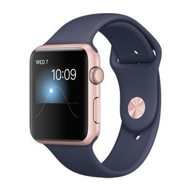 Apple Watch Series 2 42mm Aluminum Case with Midnight Blue Sport Band