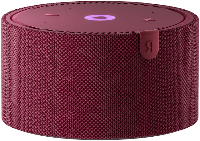 Умная колонка Яндекс.Станция Мини красный гранат (без часов)