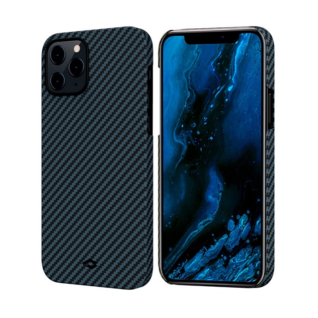 Чехол Pitaka MagEZ для iPhone 12/12 Pro ( Black / Blue )