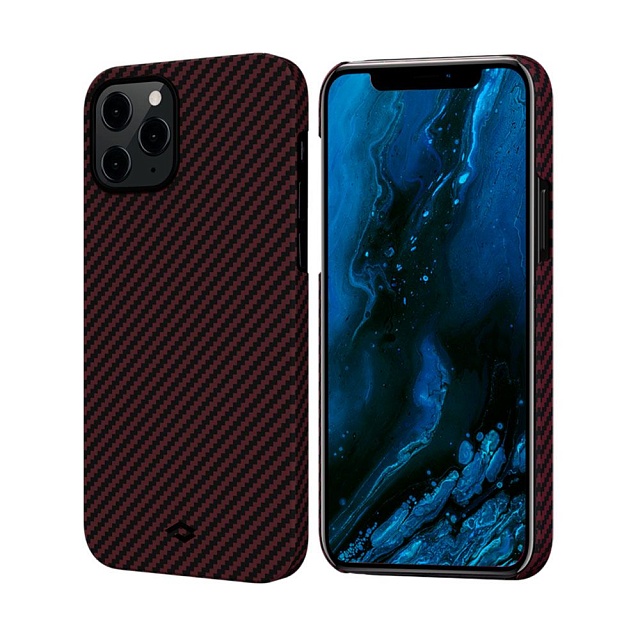 Чехол Pitaka MagEZ для iPhone 12 Pro Max ( Black/Red )