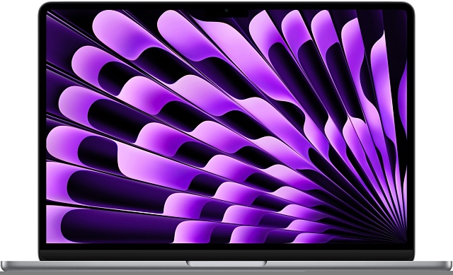 Apple MacBook Air 15 (M3, 8C CPU/10C GPU, 2024), 16 ГБ, 512 ГБ SSD, Space Gray (серый космос) MXD13/MT2E3