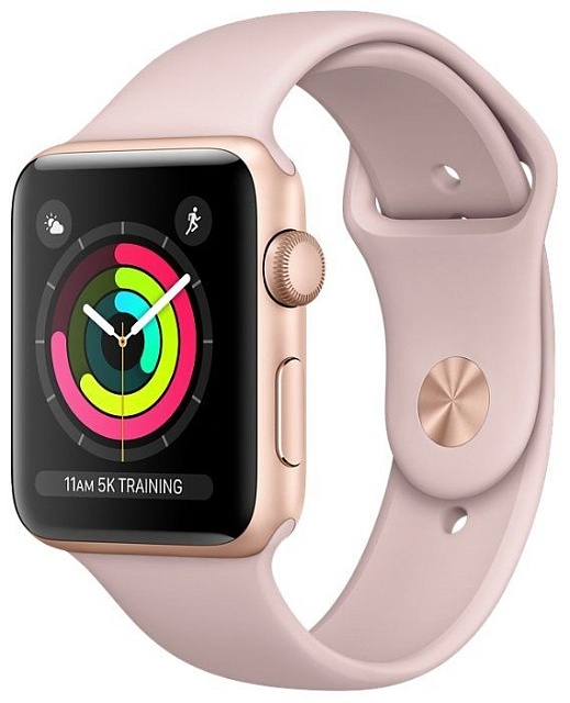 Apple Watch Series 3 38mm Aluminum Case with Sport Band Rose