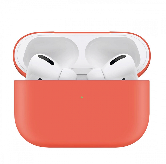 Чехол силиконовый vlp Soft Touch тонкий силикон для AirPods Pro оранжевый
