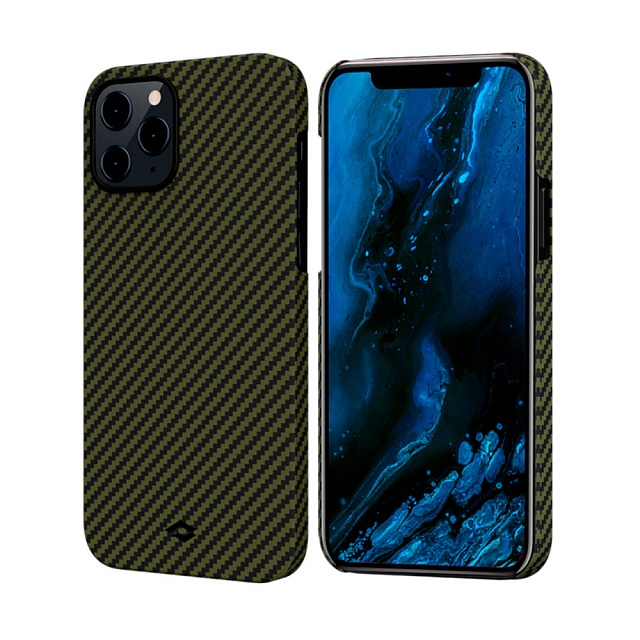 Чехол Pitaka MagEZ для iPhone 12/12 Pro ( Black / Yellow )