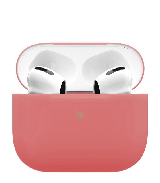 Чехол силиконовый vlp Soft Touch тонкий силикон для AirPods 3 коралловый